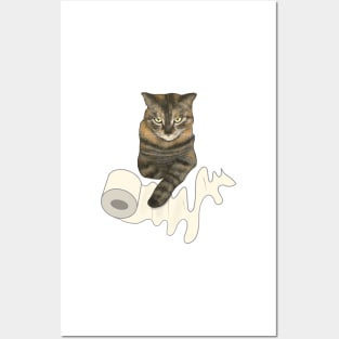 Sassy The Cat, Master of Toilet Paper Posters and Art